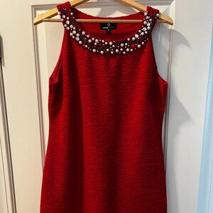 Ronnie Nicole Beaded Neck Dress